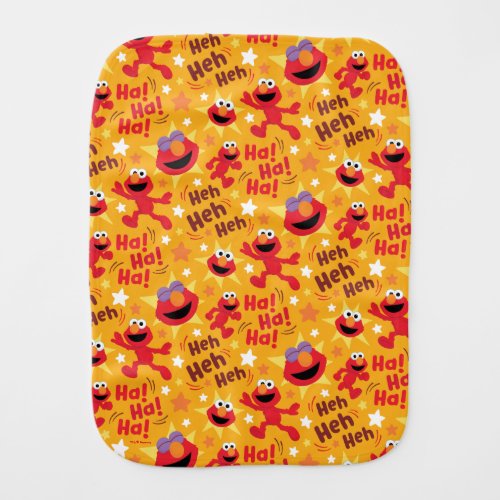 Sesame Street  Elmo Ha Ha Ha Pattern Baby Burp Cloth