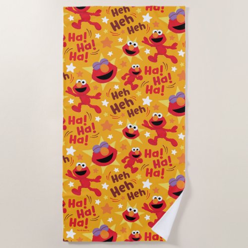 Sesame Street  Elmo Ha Ha Ha Pattern Beach Towel