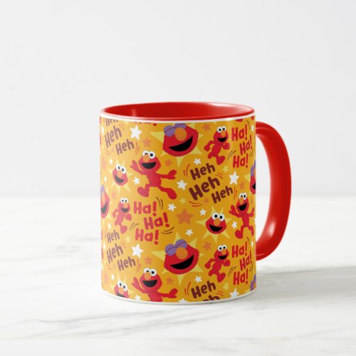 Sesame Street  Elmo Ha Ha Ha Pattern Mug