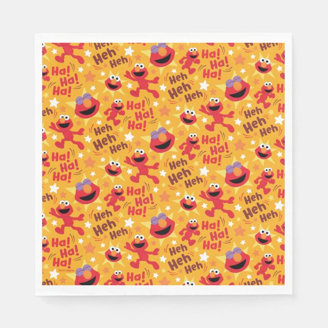 Sesame Street | Elmo Ha! Ha! Ha! Pattern Napkins (Front)