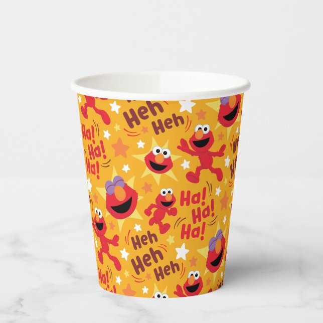 Sesame Street | Elmo Ha! Ha! Ha! Pattern Paper Cups (Left)