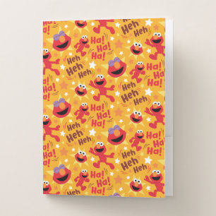 Sesame Street Elmo Ha! Ha! Ha! Pattern Pocket Folder