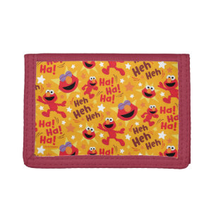Sesame Street   Elmo Ha! Ha! Ha! Pattern Tri-fold Wallet