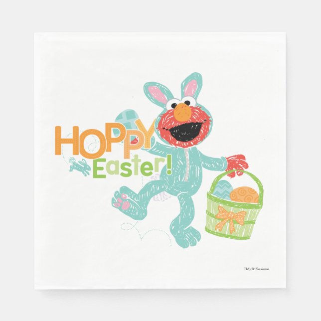 Sesame Street - Elmo | Hoppy Easter Napkins (Front)