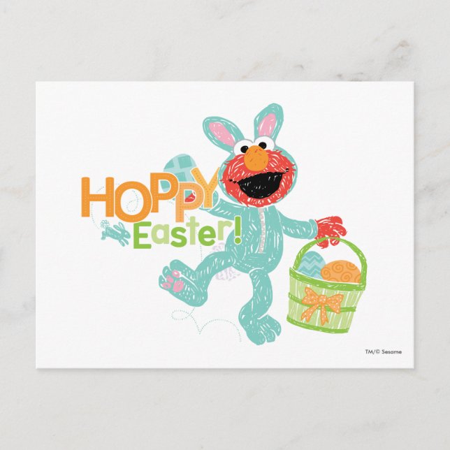Sesame Street - Elmo | Hoppy Easter Postcard (Front)