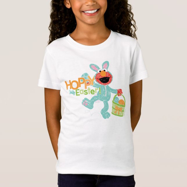 Sesame Street - Elmo | Hoppy Easter T-Shirt (Front)