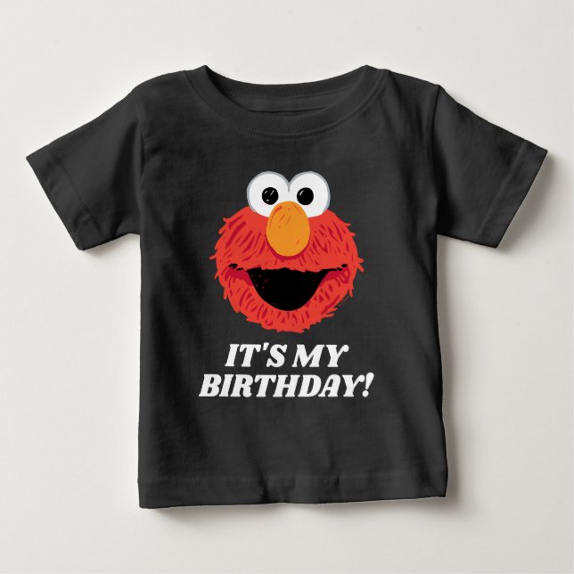 Sesame Street | Elmo It's My Birthday Baby T-Shirt (Front)