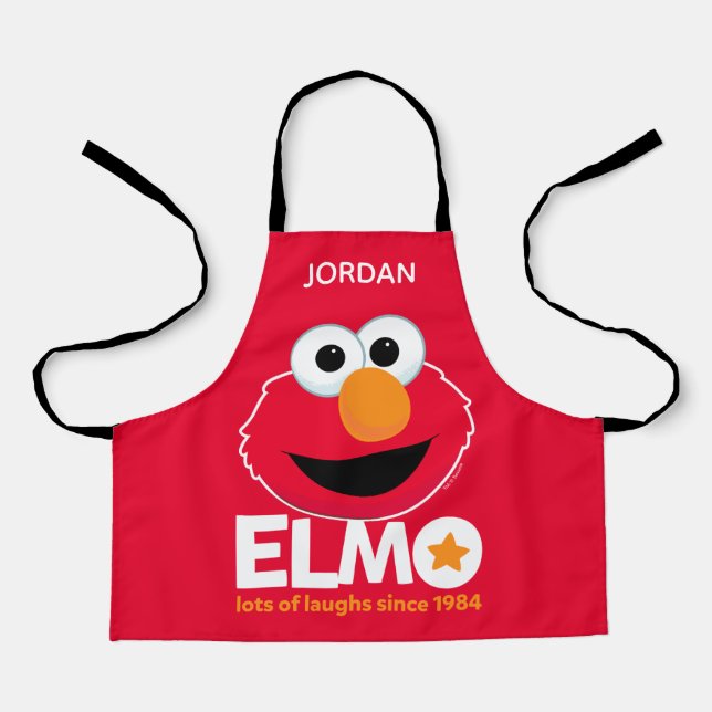 Sesame Street | Elmo Lots of Laughs Add Your Name Apron (Front)