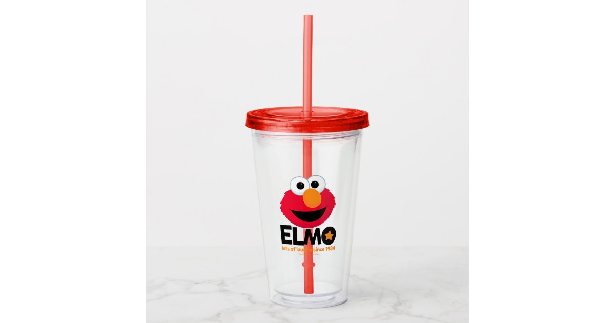 Sesame Street | Elmo Lots of Laughs Since 1984 Acrylic Tumbler | Zazzle