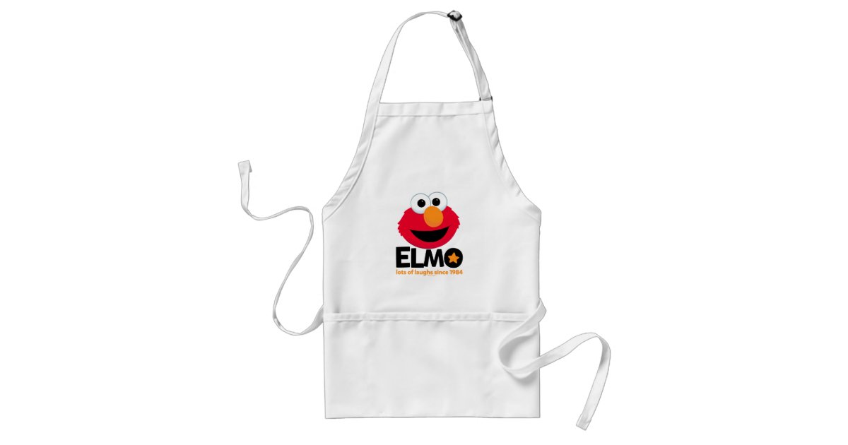 Sesame Street | Elmo Lots of Laughs Since 1984 Adult Apron | Zazzle