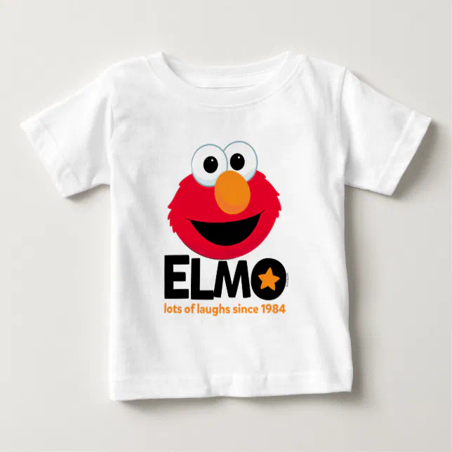 Sesame Street | Elmo Lots of Laughs Since 1984 Baby T-Shirt | Zazzle