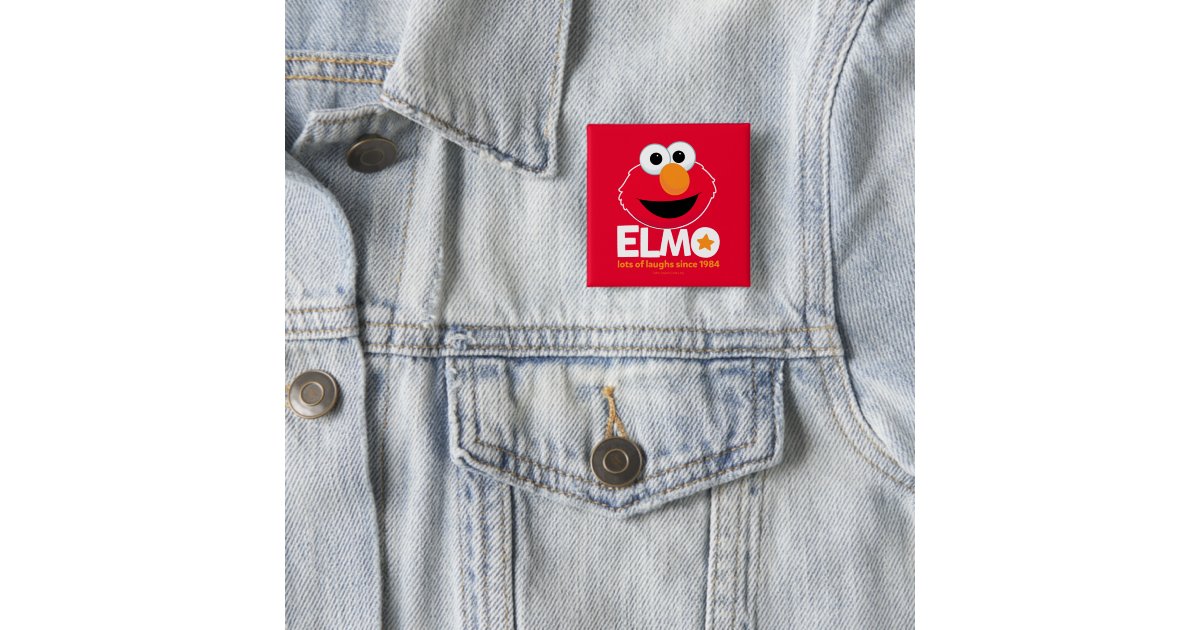Sesame Street | Elmo Lots of Laughs Since 1984 Button | Zazzle