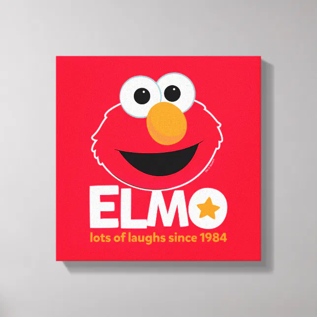 Sesame Street | Elmo Lots of Laughs Since 1984 Canvas Print | Zazzle