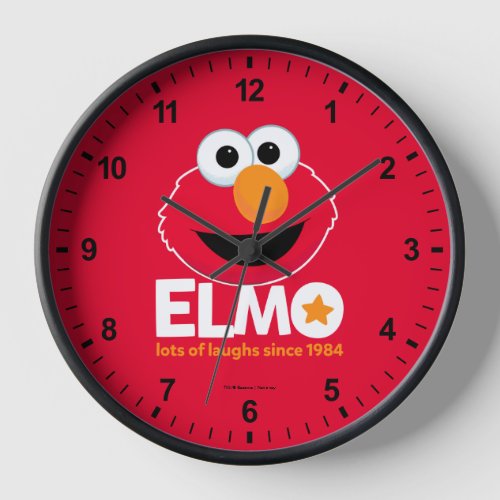 Sesame Street  Elmo Lots of Laughs Since 1984 Clock