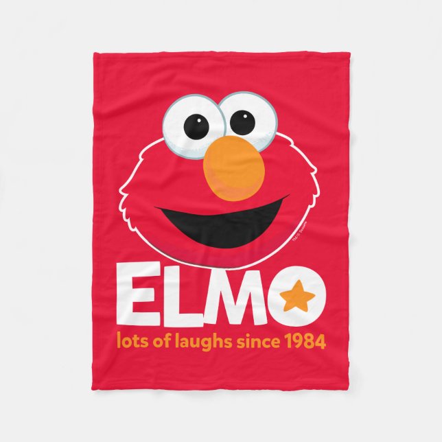 Sesame Street | Elmo Lots of Laughs Since 1984 Fleece Blanket (Front)
