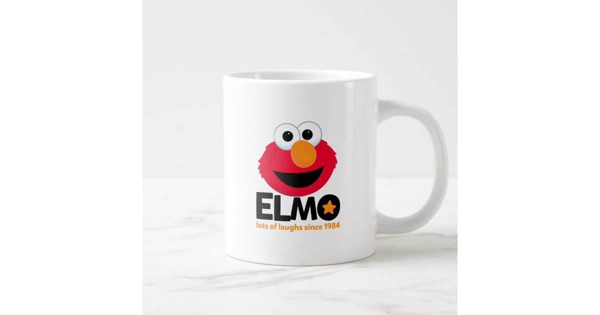 Sesame Street | Elmo Lots of Laughs Since 1984 Giant Coffee Mug | Zazzle