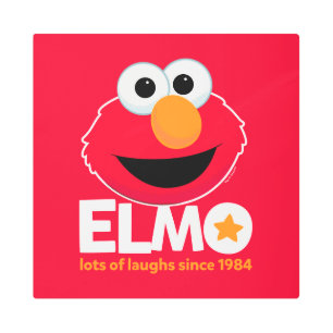 Sesame Street Elmo Lots of Laughs Since 1984 Metal Print