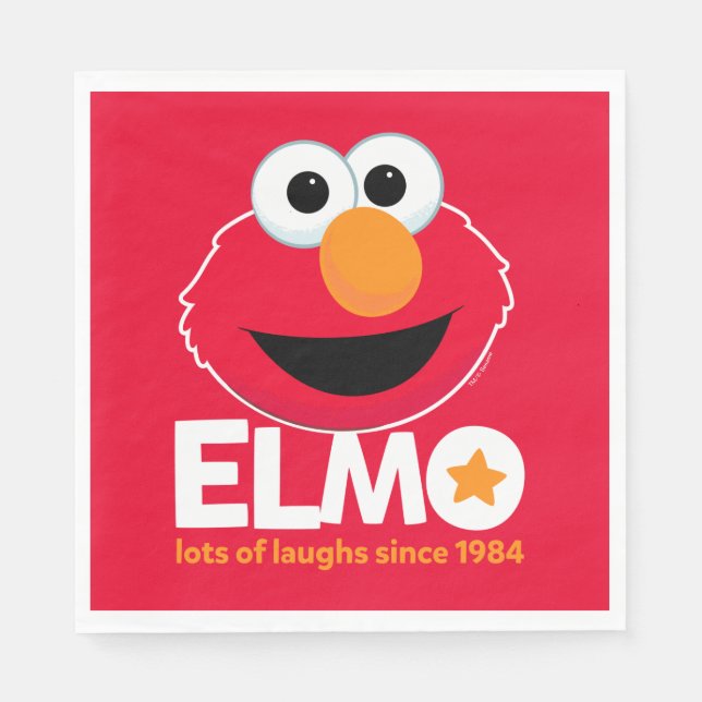Sesame Street | Elmo Lots of Laughs Since 1984 Napkins (Front)