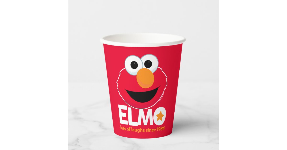Sesame Street | Elmo Lots of Laughs Since 1984 Paper Cups | Zazzle