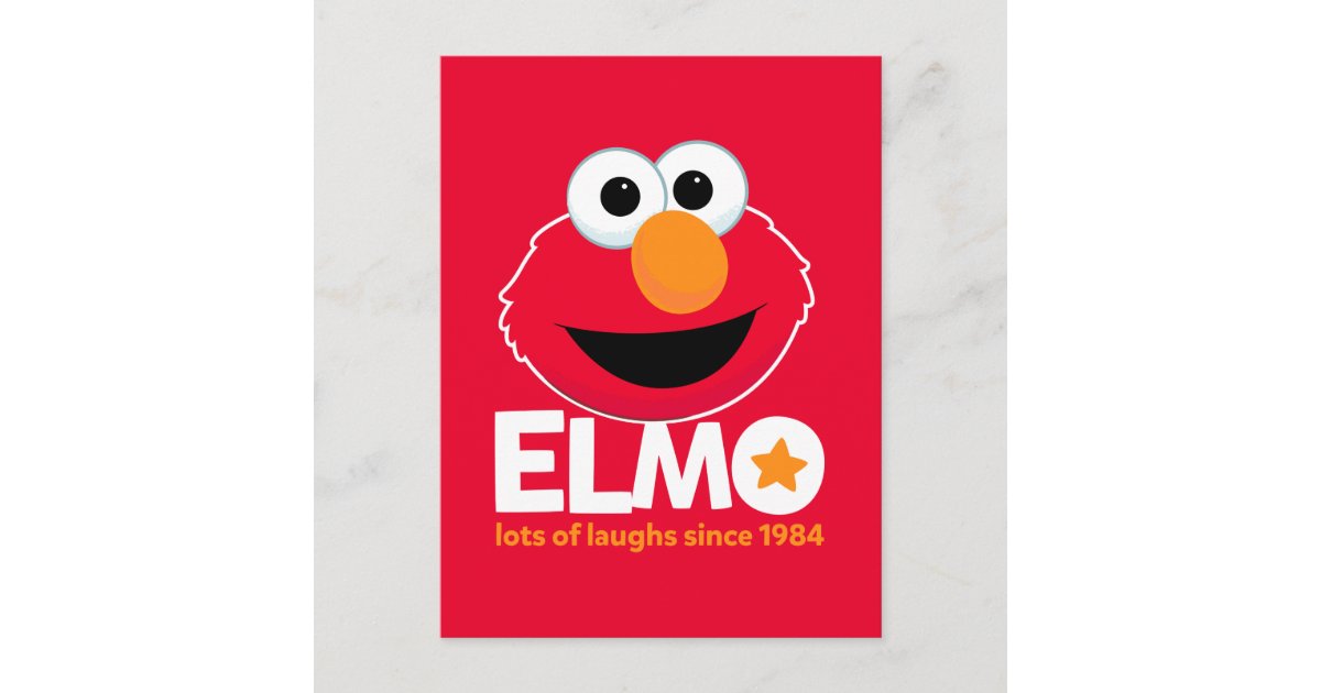 Sesame Street | Elmo Lots of Laughs Since 1984 Postcard | Zazzle