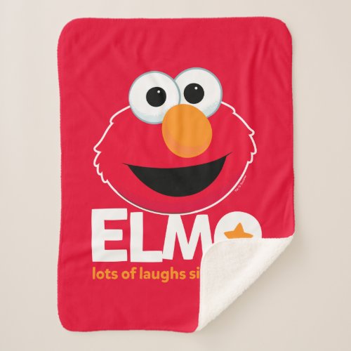Sesame Street  Elmo Lots of Laughs Since 1984 Sherpa Blanket