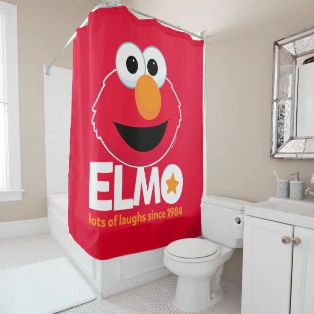 Sesame Street | Elmo Lots of Laughs Since 1984 Shower Curtain | Zazzle