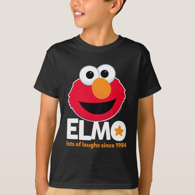 Sesame Street | Elmo Lots of Laughs Since 1984 T-Shirt (Front)