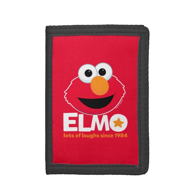 Sesame Street | Elmo Lots of Laughs Since 1984 Trifold Wallet (Front Vertical)