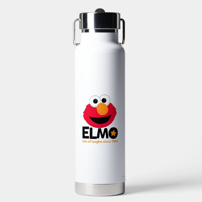 Sesame Street | Elmo Lots of Laughs Since 1984 Water Bottle (Front)