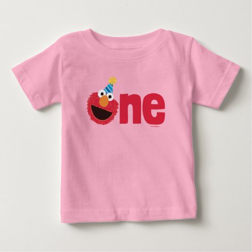 Sesame Street  Elmo _ One First Birthday Baby T_Shirt