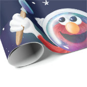 Sesame Street Elmo Outer Space Birthday Pattern Wrapping Paper (Roll Corner)
