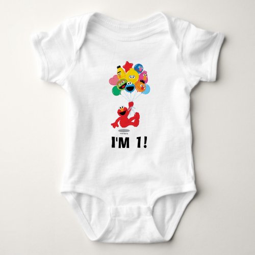 Sesame Street  Elmo  Pals _ 1st Birthday Baby Bodysuit