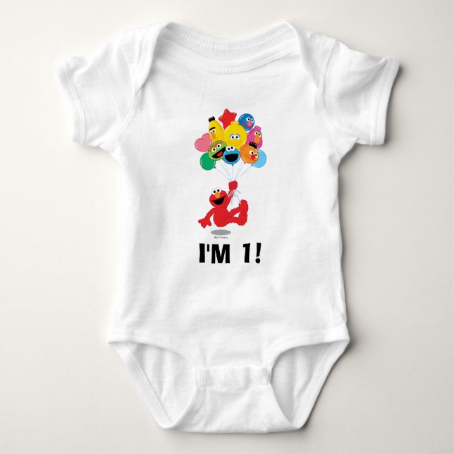 Sesame Street | Elmo & Pals Birthday Baby Bodysuit (Front)