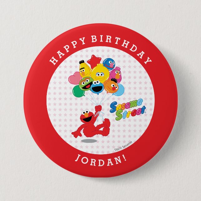 Sesame Street | Elmo & Pals Birthday Button (Front)