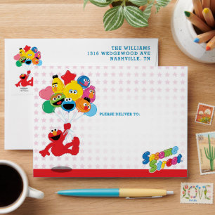 Sesame Street   Elmo & Pals Birthday Envelope