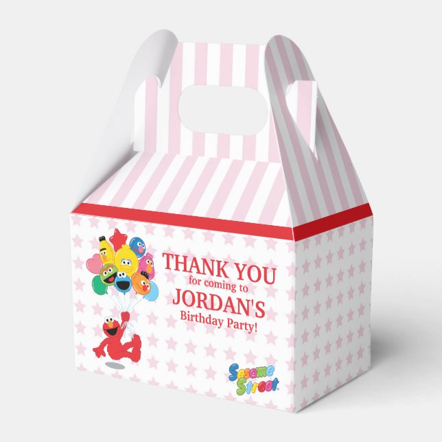 Sesame Street | Elmo & Pals Birthday Favor Boxes (Front Side)