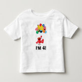 Sesame Street Elmo Girl's Birthday Toddler T-shirt, Toddler Unisex, Size: 2T, White