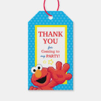 Sesame Street | Elmo - Polka Dot & Stars Birthday  Gift Tags