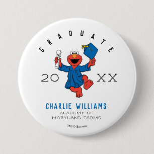 Sesame Street Elmo Preschool Graduate Button
