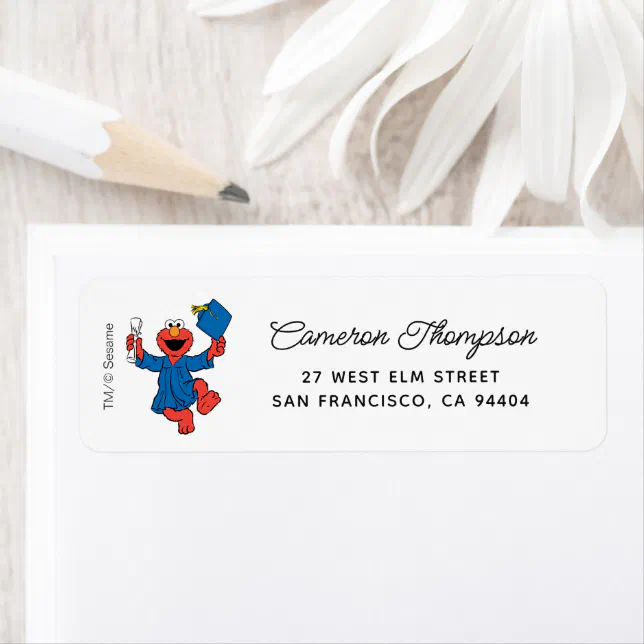 Elmo Subject Label Sesame Street | Elmo Preschool Graduate Label | Zazzle