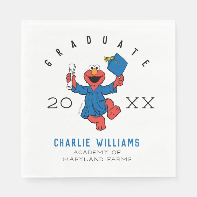 Sesame Street | Elmo Preschool Graduate Napkins (Front)