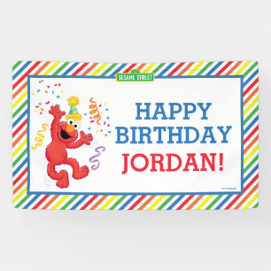 Sesame Street   Elmo - Rainbow Birthday Banner
