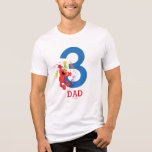 Sesame Street | Elmo - Rainbow Birthday Dad Tri-Blend Shirt<br><div class="desc">Customize this cute t-shirt design brought to you by Sesame Street. Featuring a little red monster called Elmo, this is the perfect party t-shirt for the birthday Mom or Dad. He loves to dance, tickle and eat cake. Well that sounds perfect for a smash hit birthday extravaganza! © 2021 Sesame...</div>