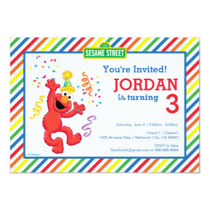 Sesame Street Birthday Invitations Zazzle