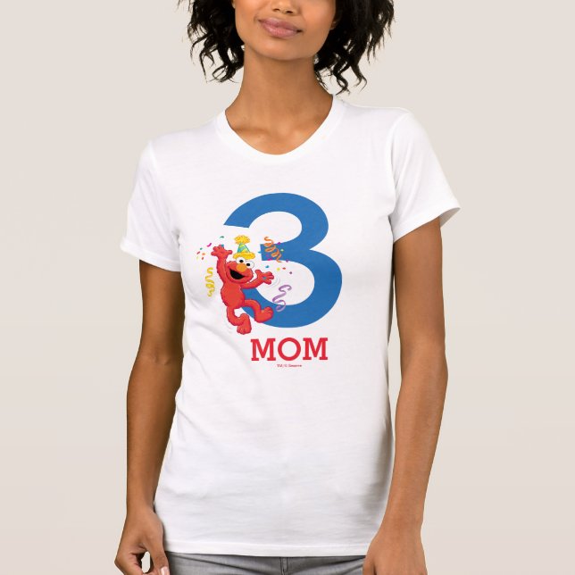 Sesame Street | Elmo - Rainbow Birthday Mom T-Shirt (Front)