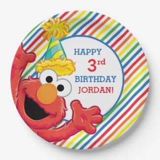 Sesame Street | Elmo - Rainbow Birthday Paper Plate
