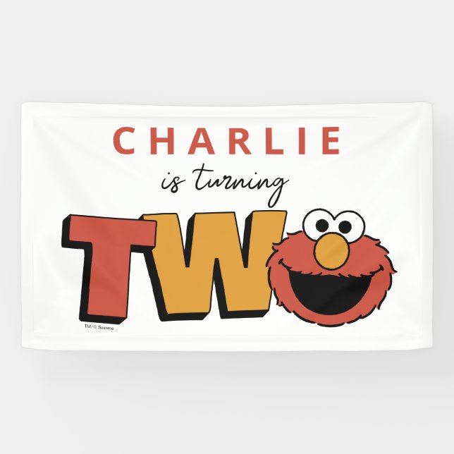Sesame Street | Elmo - Second Birthday Banner (Horizontal)