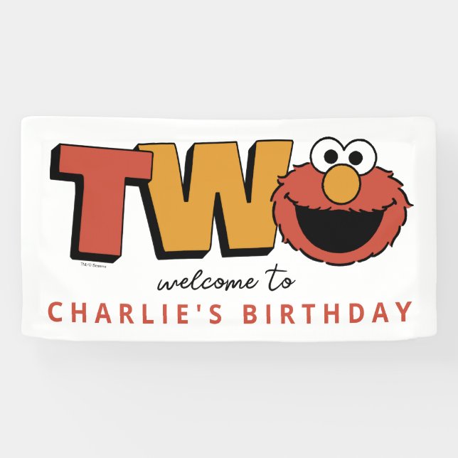Sesame Street | Elmo - Second Birthday Banner (Horizontal)