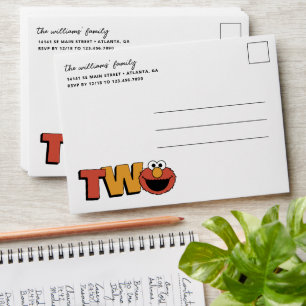 Sesame Street   Elmo - Second Birthday Envelope