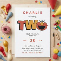 Sesame Street | Elmo - Second Birthday Invitation